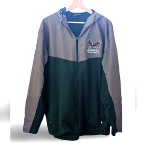 Post University Eagles Track and Field Hoodie Zip Sz L